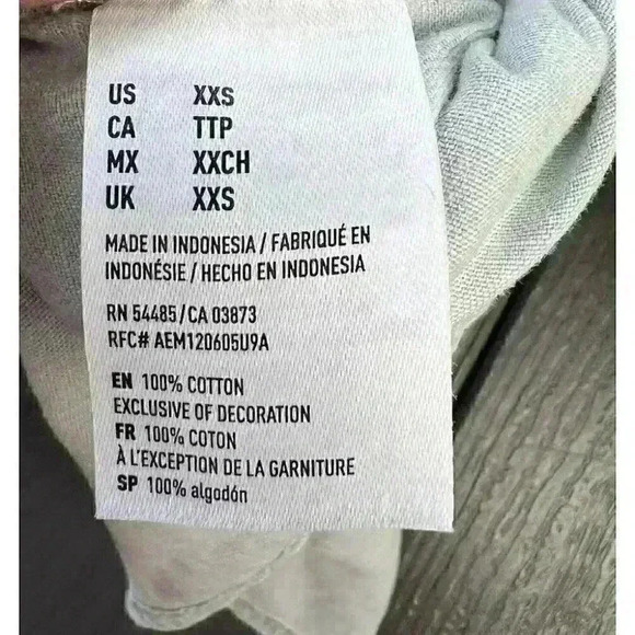 American Eagle Womens Pearl Snap Western Slim Fit Denim Button Up Sz XXS - Picture 7 of 8